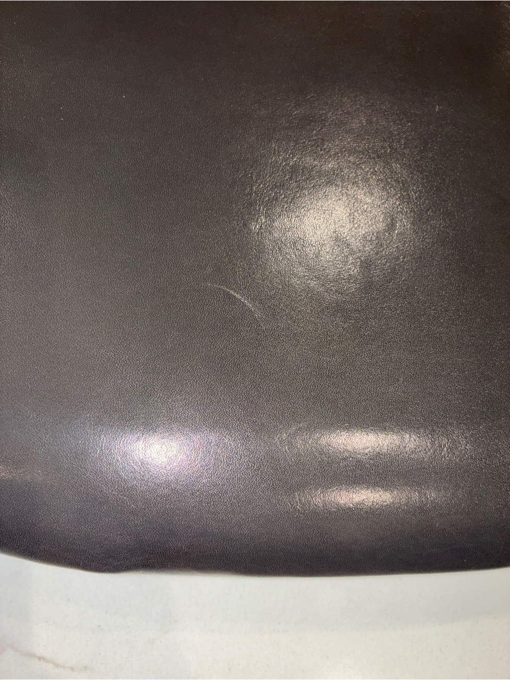 Philippe Model 90s Grey Leather Colorblock V-Detail Clutch - Picture 4 of 6
